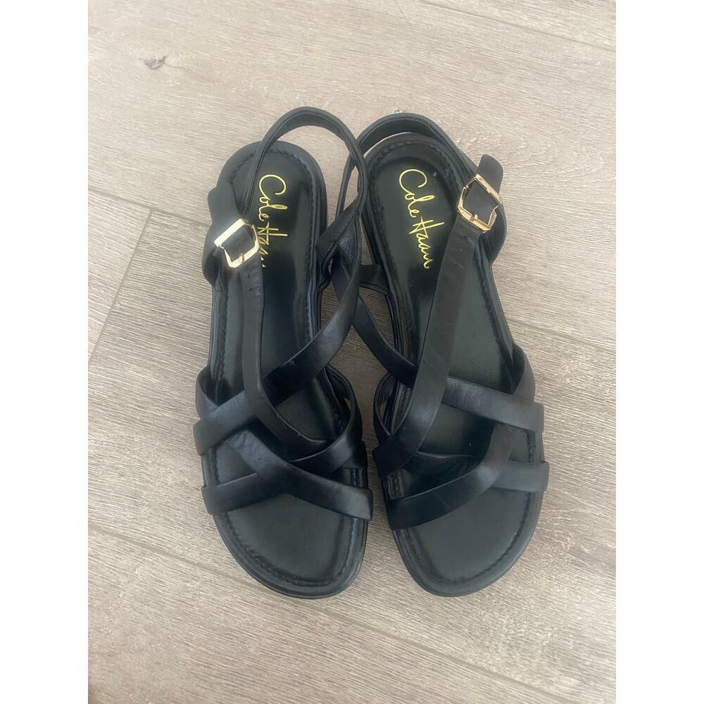 Cole Haan Black Strappy Sandals